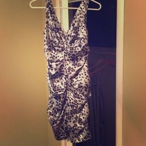 Form fitted leopard print dress